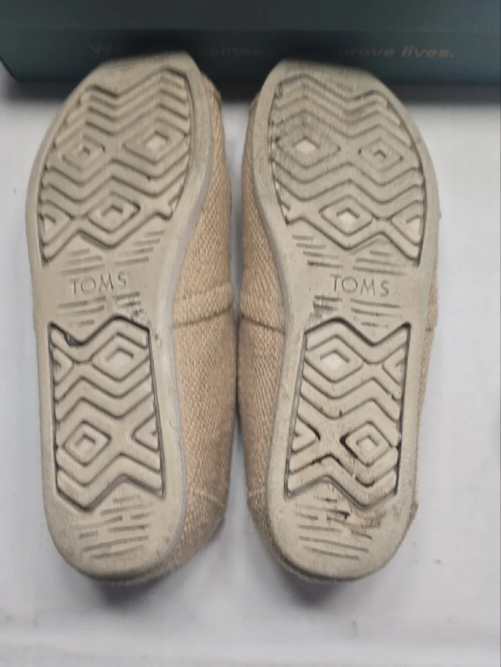 Toms Women's Slip-On Espadrilles in Natural Beige- Size 8W